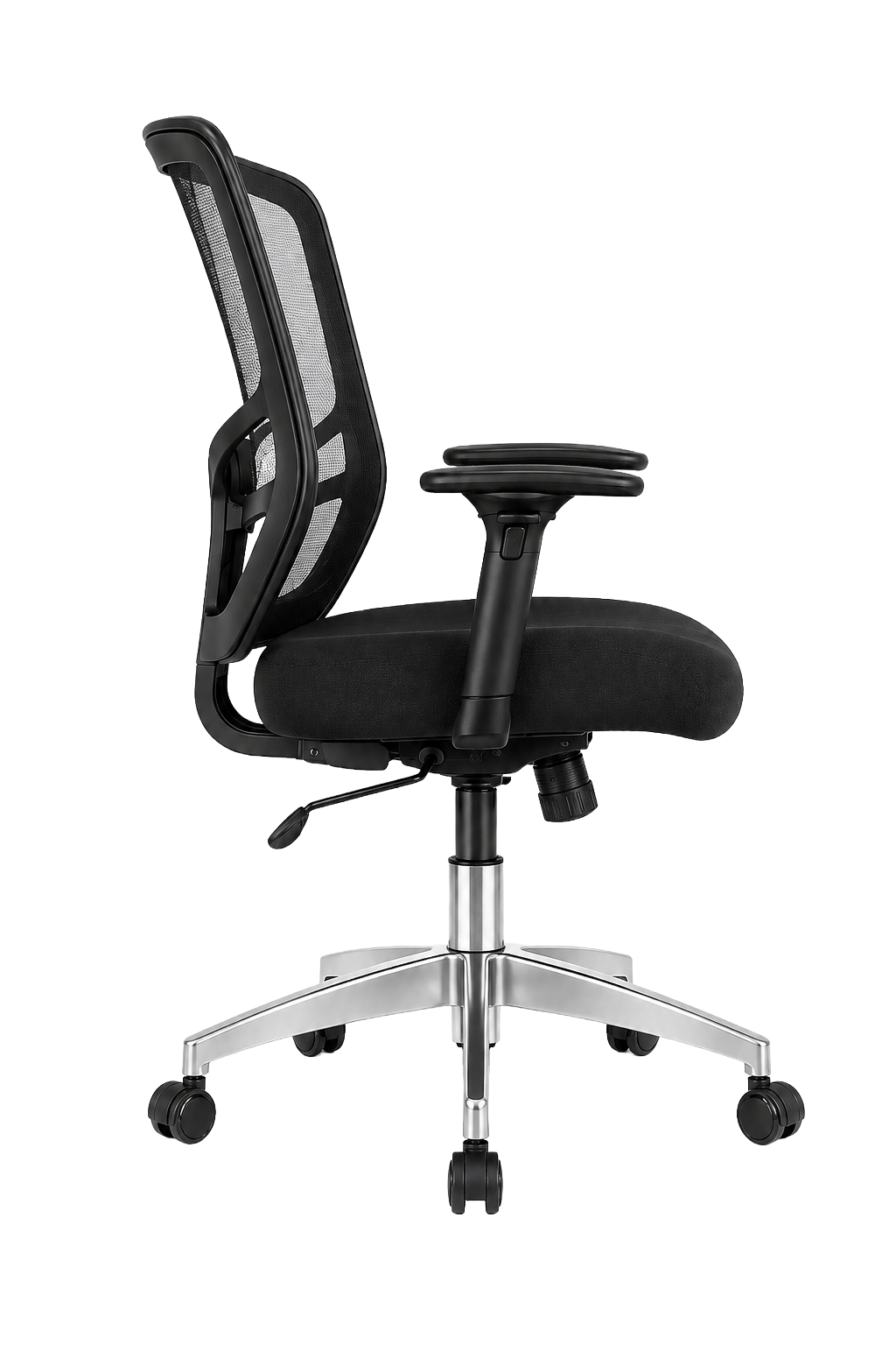 SILLA EJECUTIVA MOD. TINZO BASE ALUMINIO Y B/REG. - LAP - Imagen 5
