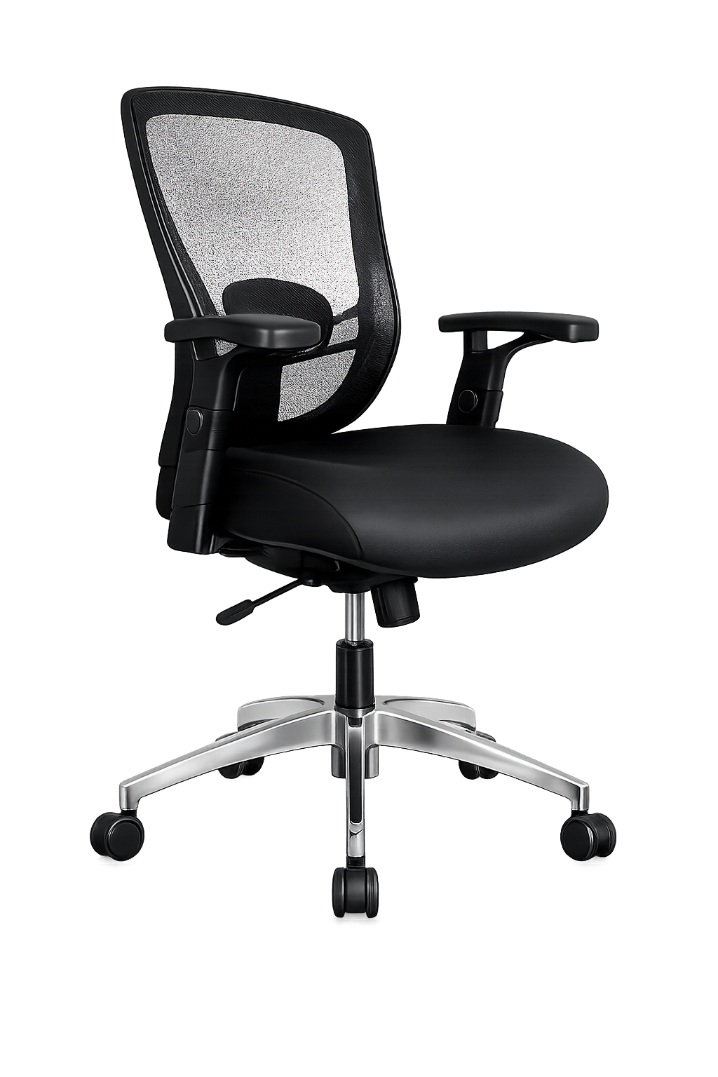 SILLA EJECUTIVA MOD. TINZO BASE ALUMINIO Y B/REG. - LAP - Imagen 6